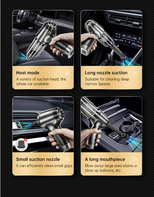 Car Mounted Mini Wireless Vacuum Cleaner for Both Dry And Wet Use, High-Power Portable High Suction  - Brushless Motor_5