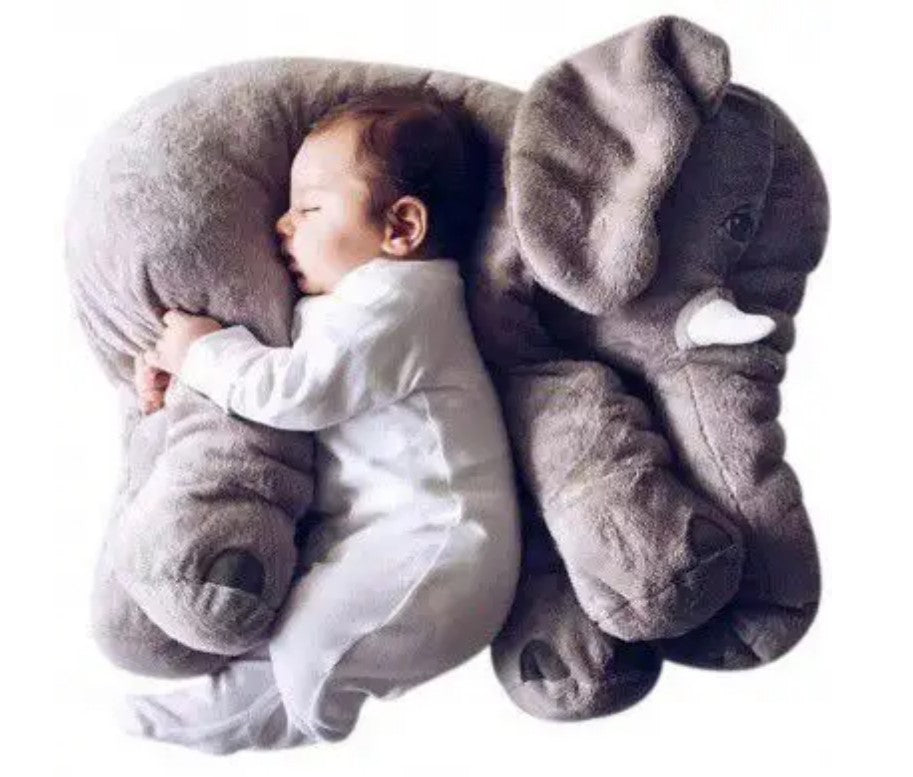 Elephant Pillow - Light Grey_1