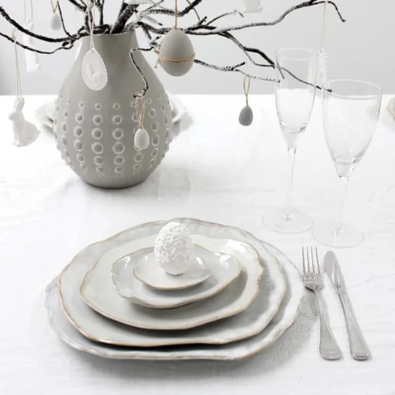 Dinner Plate Set - Rice, Soup, Noodle & Sushi Bowls with Sauce Dishes and Western Steak Plates for Versatile Dining