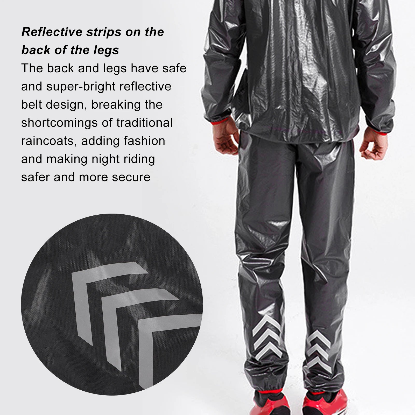 Rain Over Pants Waterproof Rain Over Pants Rainproof Reflective Trousers for Labor Outdoor Cycling Sports Reflective Rain Pants