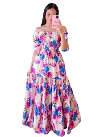 Women Spring Sumer Floral Dress